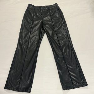 fake leather pants